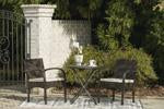 Anchor Lane Brown Outdoor Chairs with Table Set (Set of 3) - Lara Furniture