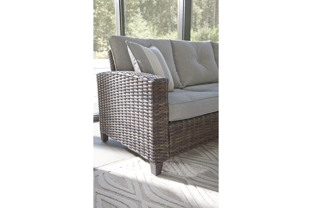 Cloverbrooke Gray 4-Piece Outdoor Conversation Set - Lara Furniture