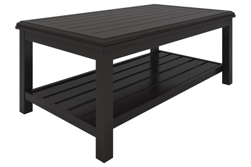 Castle Island Dark Brown Coffee Table - Lara Furniture