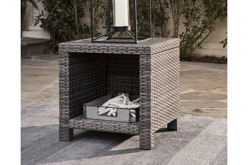 Salem Beach Gray End Table - Lara Furniture