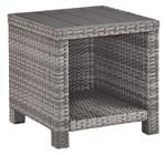 Salem Beach Gray End Table - Lara Furniture