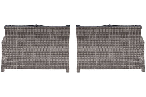 Salem Beach Gray Left-Arm Facing Loveseat/Right-Arm Facing Loveseat - Lara Furniture