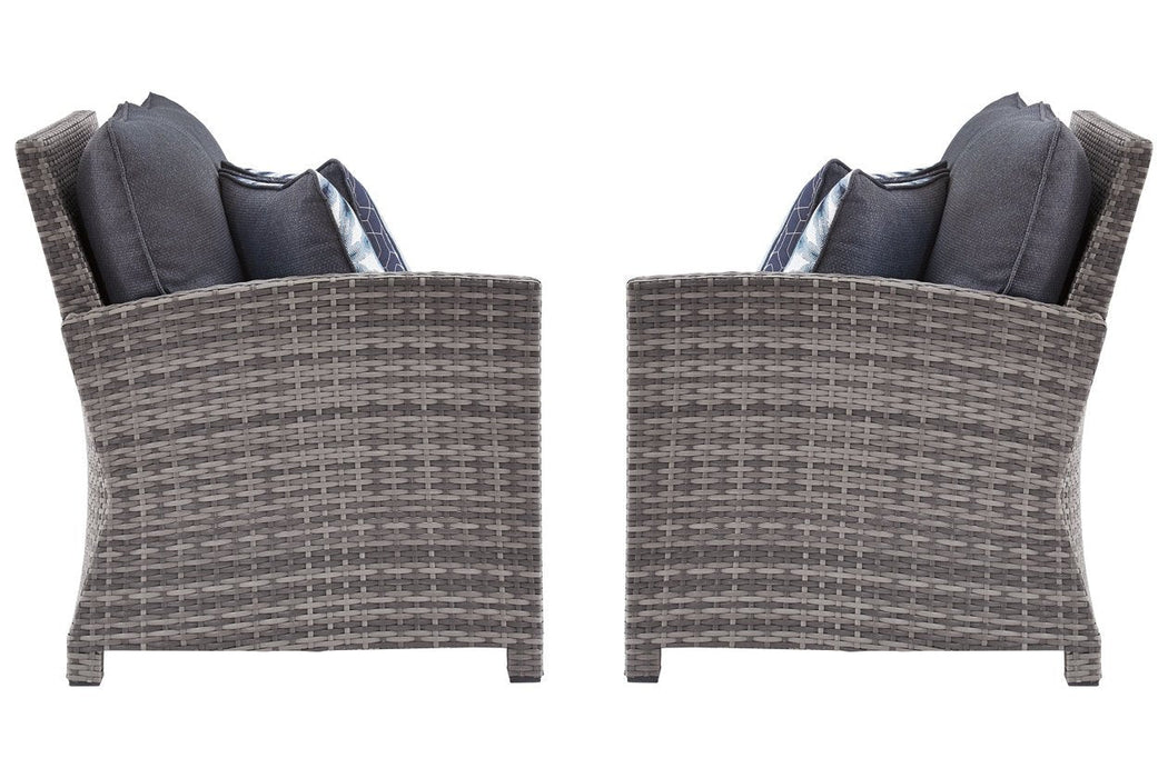 Salem Beach Gray Left-Arm Facing Loveseat/Right-Arm Facing Loveseat - Lara Furniture