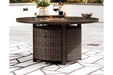 Paradise Trail Medium Brown Fire Pit Table - Lara Furniture