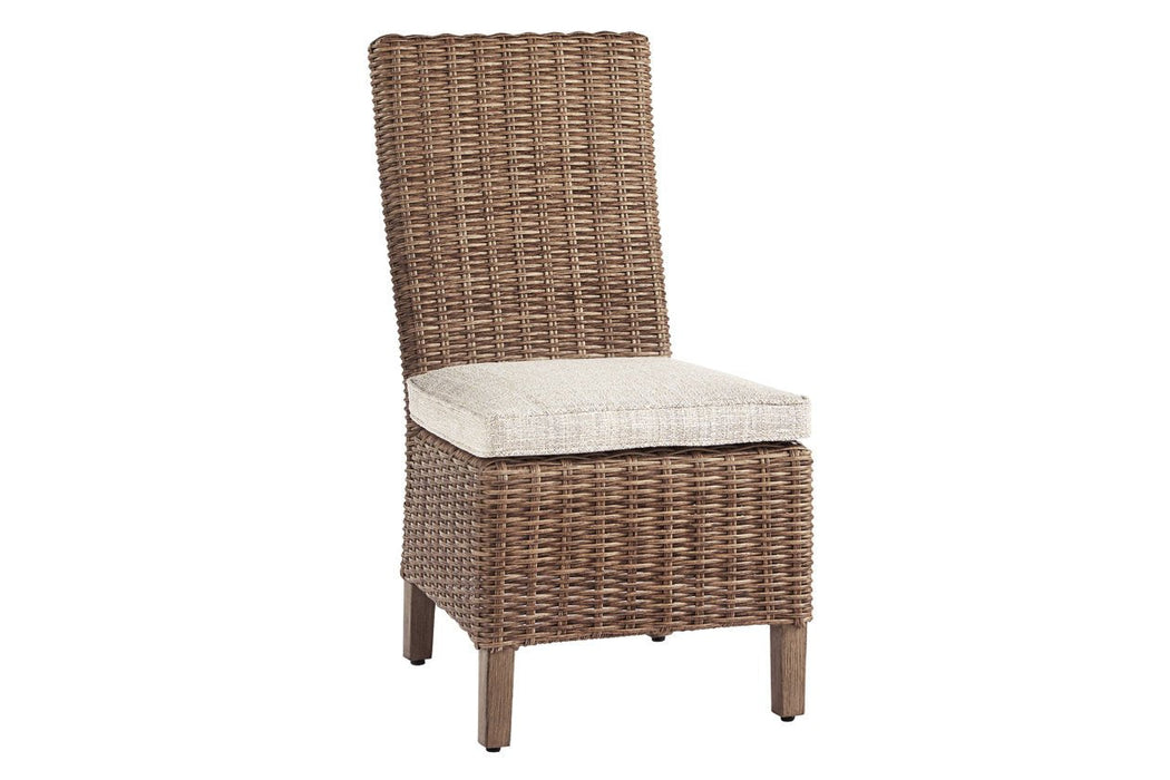 Beachcroft Beige Side Chair with Cushion (Set of 2) - Lara Furniture