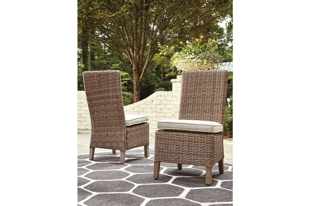 Beachcroft Beige Side Chair with Cushion (Set of 2) - Lara Furniture