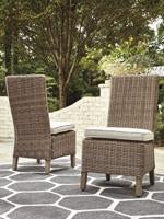 Beachcroft Beige Side Chair with Cushion (Set of 2) - Lara Furniture