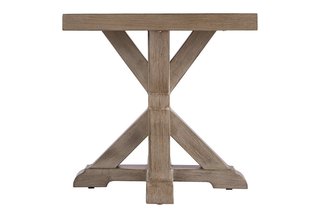 Beachcroft Beige End Table - Lara Furniture