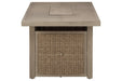 Beachcroft Beige Fire Pit Table - Lara Furniture