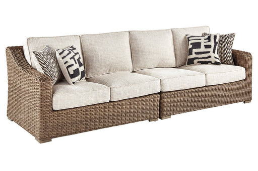 Beachcroft Beige Left-Arm Facing Loveseat/Right-Arm Facing Loveseat - Lara Furniture