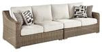 Beachcroft Beige Left-Arm Facing Loveseat/Right-Arm Facing Loveseat - Lara Furniture