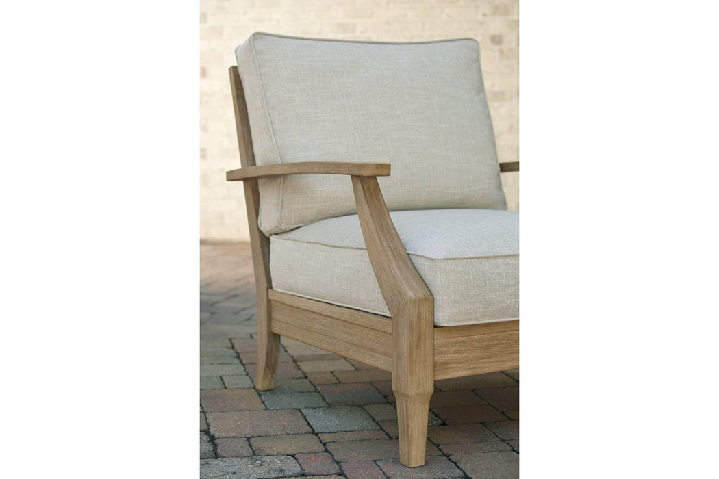 Clare View Beige Lounge Chair with Cushion - Lara Furniture