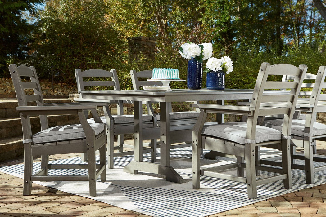 Visola Gray Outdoor Dining Table - Lara Furniture