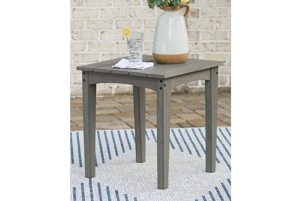 Visola Gray Outdoor End Table - Lara Furniture