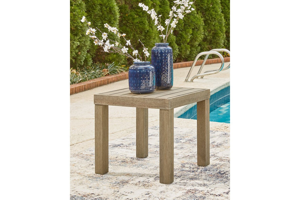 Silo Point Brown Outdoor End Table - Lara Furniture