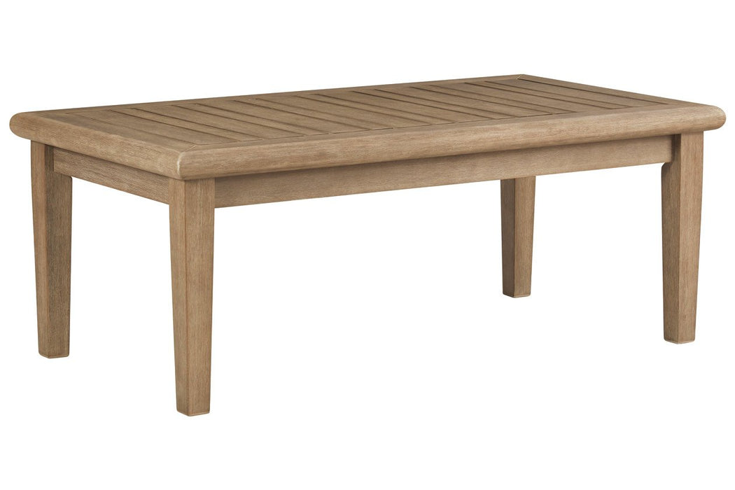 Gerianne Grayish Brown Coffee Table - Lara Furniture