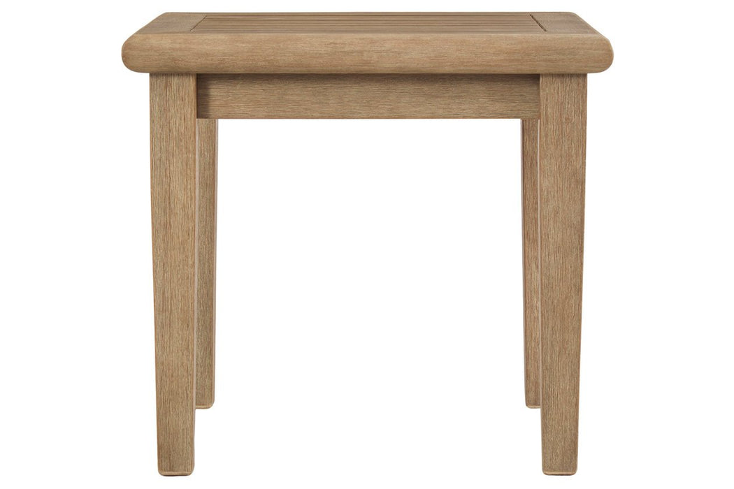 Gerianne Grayish Brown End Table - Lara Furniture