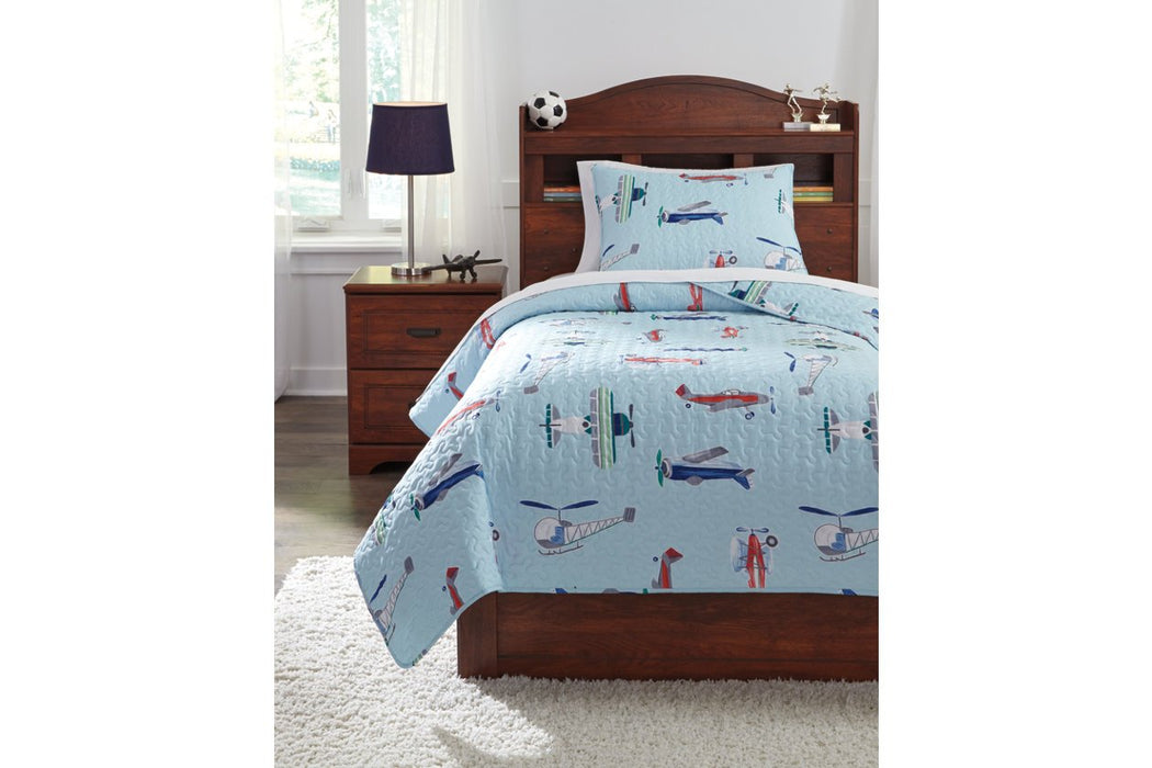 McAllen Multi 2-Piece Twin Quilt Set - Lara Furniture