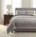 Arturo Natural/Charcoal 3-Piece King Duvet Cover Set - Lara Furniture