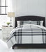 Stayner Black/Gray 3-Piece King Comforter Set - Lara Furniture