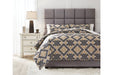 Scylla Brown/Black 3-Piece King Comforter Set - Lara Furniture