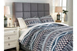 Shilliam Navy/Rust 3-Piece Queen Comforter Set - Lara Furniture