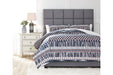 Shilliam Navy/Rust 3-Piece King Comforter Set - Lara Furniture