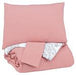 Avaleigh Pink/White/Gray Full Comforter Set - Lara Furniture