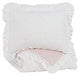 Jenalyn White/Light Pink Twin Comforter Set - Lara Furniture