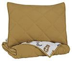 Cooperlen Golden Brown Twin Quilt Set - Lara Furniture