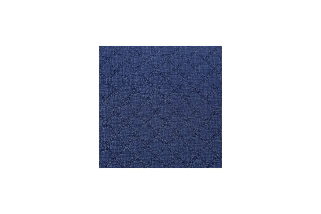 Ryter Navy Queen/Full Coverlet Set - Lara Furniture