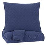 Ryter Navy Queen/Full Coverlet Set - Lara Furniture