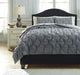 Rimy Gray 3-Piece King Comforter Set - Lara Furniture