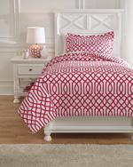 Loomis Fuchsia 2-Piece Twin Comforter Set - Lara Furniture