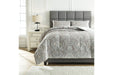 Noel Gray/Tan 3-Piece Queen Comforter Set - Lara Furniture