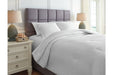 Maurilio White 3-Piece King Comforter Set - Lara Furniture