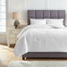 Maurilio White 3-Piece King Comforter Set - Lara Furniture