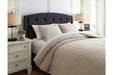 Mayda Beige 3-Piece Queen Comforter Set - Lara Furniture