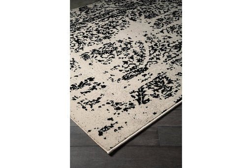 Jag Black/Cream 8' x 10' Rug - Lara Furniture