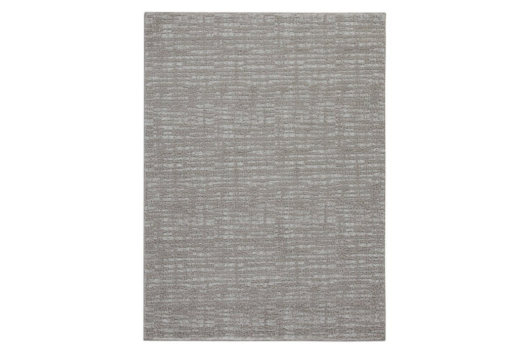 Norris Taupe/White 7'6" x 9'6" Rug - Lara Furniture