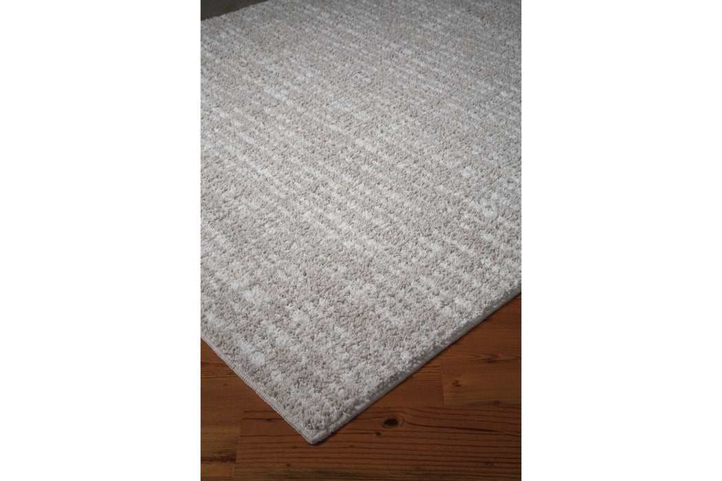 Norris Taupe/White 7'6" x 9'6" Rug - Lara Furniture