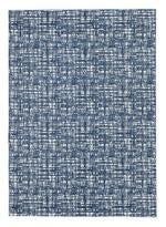 Norris Blue/White 5' x 7' Rug - Lara Furniture