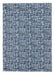 Norris Blue/White 7'6" x 9'6" Rug - Lara Furniture