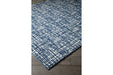 Norris Blue/White 7'6" x 9'6" Rug - Lara Furniture