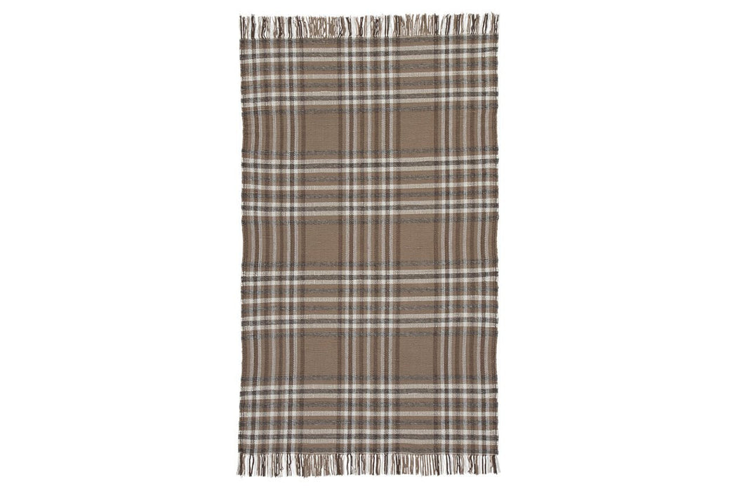 Hardy Brown 5' x 8' Rug - Lara Furniture