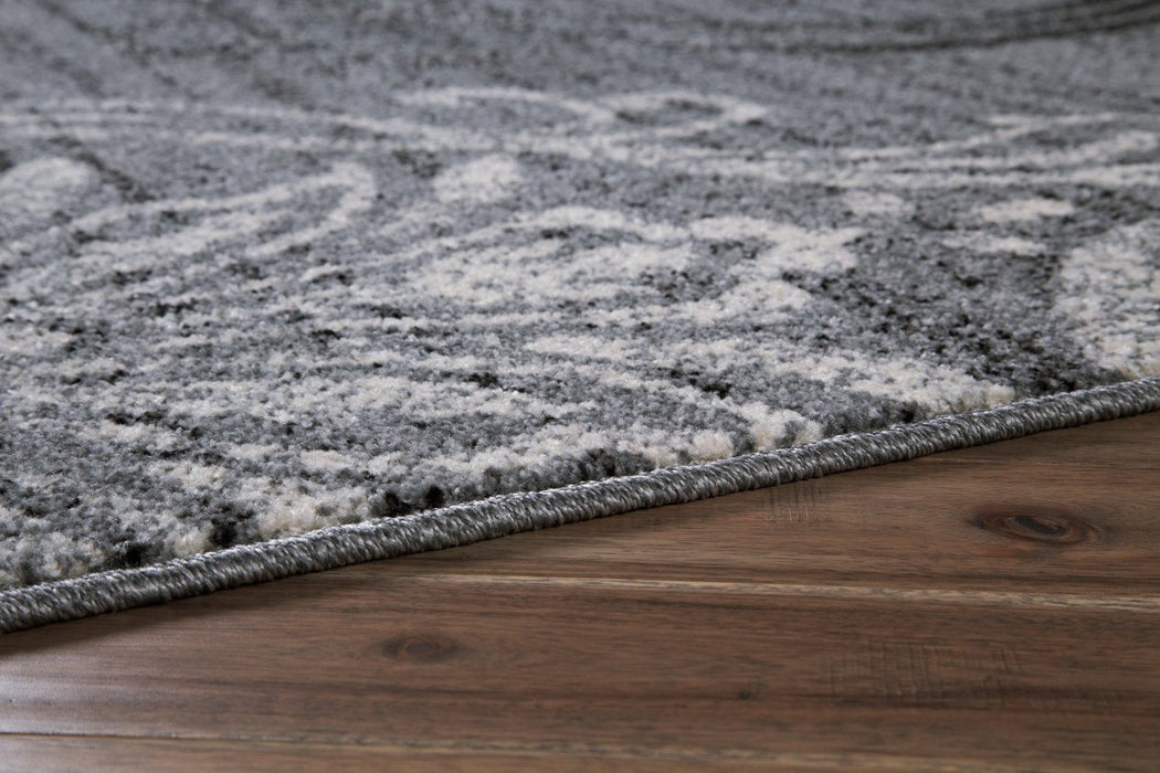 Verrill Black/Cream/Gray 8' x 10' Rug - Lara Furniture