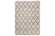 Lara Cream/Charcoal 5'3" x 7'5" Rug - Lara Furniture