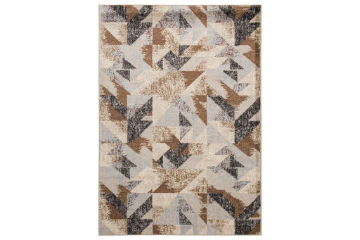 Jun Multi 5' x 6'7" Rug - Lara Furniture