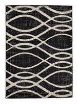 Avi Black/Cream/Gray 7'10" x 10' Rug - Lara Furniture