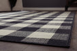 Juji Black/Cream 7'10" x 10' Rug - Lara Furniture